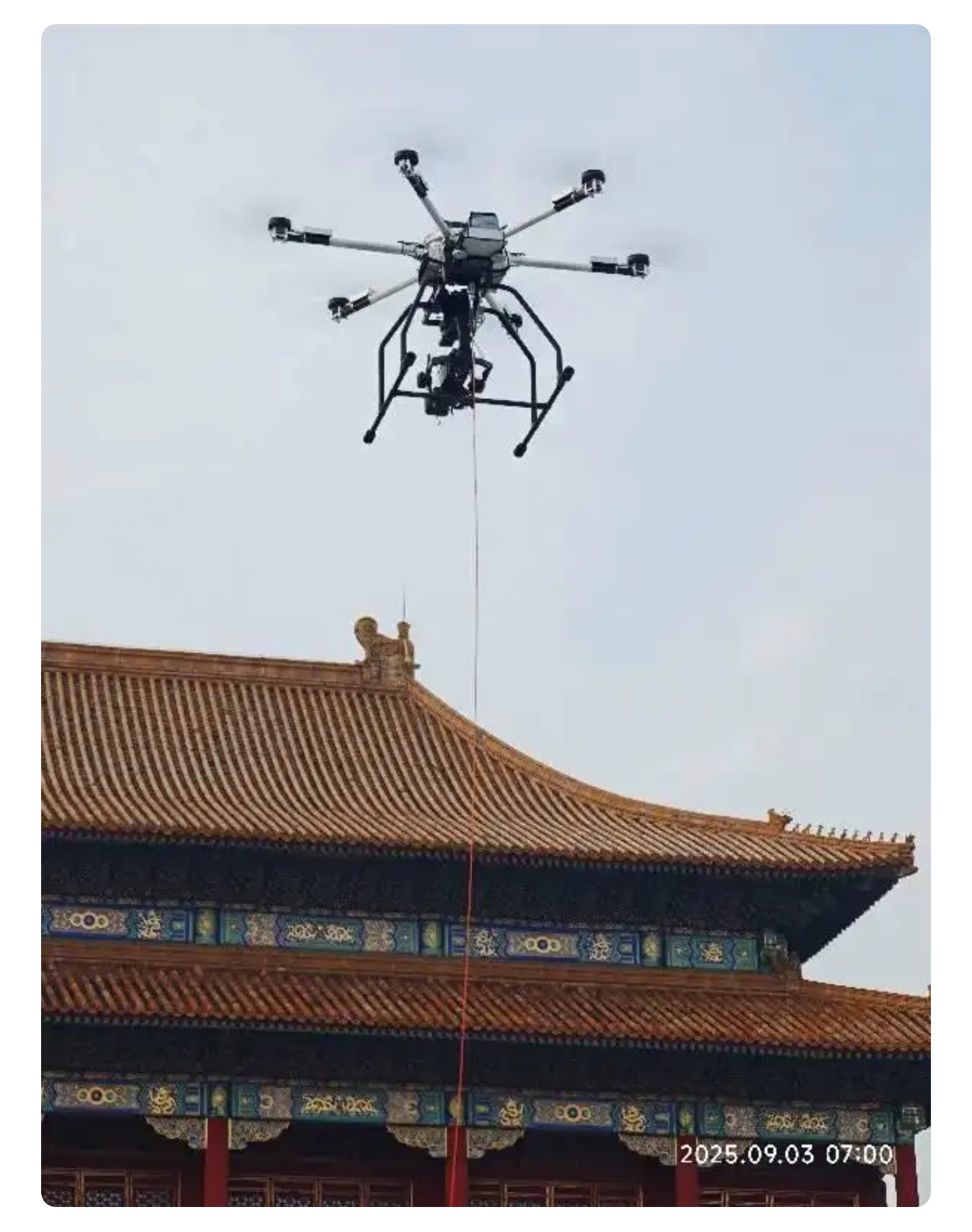 大工科技系留无人机在应急通信场景的持续作业实况