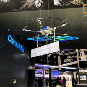 MWC2018 - 大工科技无人机高空基站亮相巴塞罗那世界移动大会