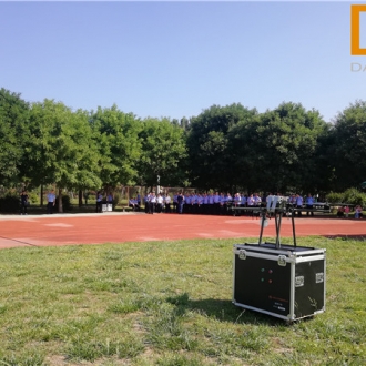 大工科技系留无人机在中国人民公安大学现场演示