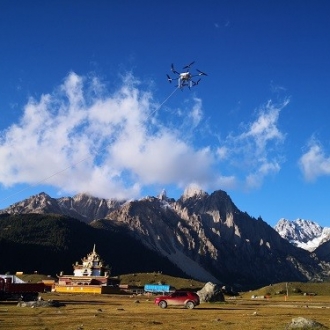 大工科技系留无人机高空基站出色完成四川机动应急通信局高原拉练及通信保障任务